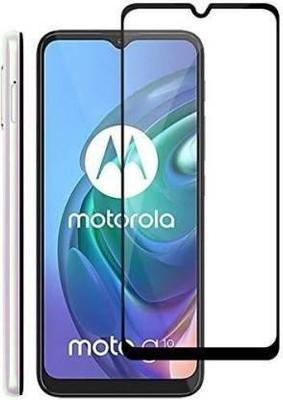 MOBIGENIX Edge To Edge Tempered Glass for MOTOROLA G10 POWER(Pack of 1)