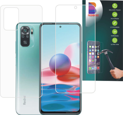 DESIBUZZ Front and Back Screen Guard for Mi Redmi Note 10, Redmi Note 10(Pack of 2)