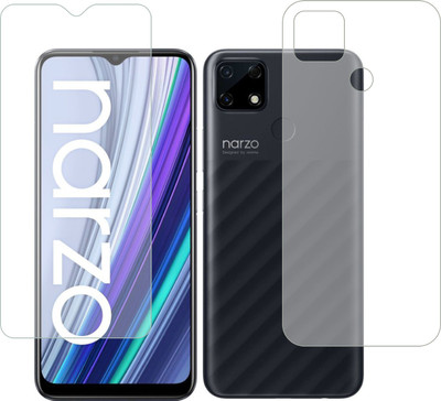 raxxy Front and Back Screen Guard for Realme Narzo 30A(Pack of 2)