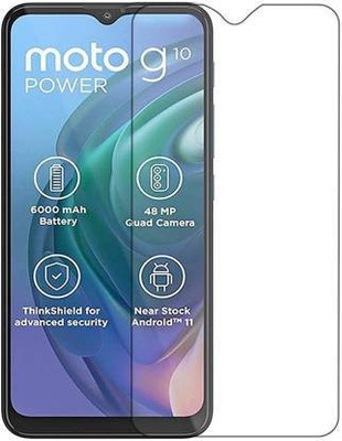 dIZOM Edge To Edge Tempered Glass for Motorola G10 Power(Pack of 1)