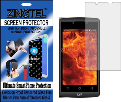 ZINGTEL Tempered Glass Guard for RELIANCE JIO LYF FLAME 7 (Flexible, Unbreakable)(Pack of 1)
