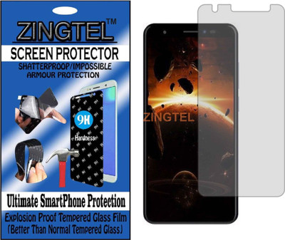 ZINGTEL Tempered Glass Guard for LAVA Z91E (Flexible, Unbreakable)(Pack of 1)