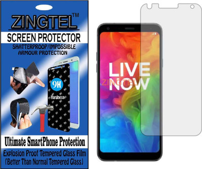 ZINGTEL Tempered Glass Guard for LG Q7 (Flexible, Unbreakable)(Pack of 1)