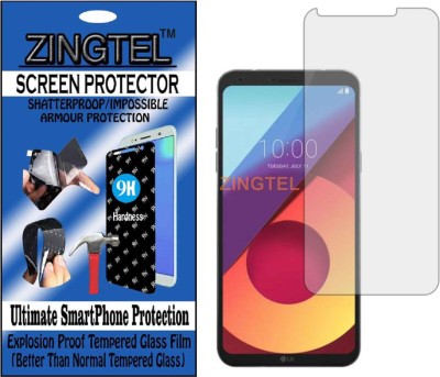 ZINGTEL Tempered Glass Guard for LG Q6 PLUS (Flexible, Unbreakable)(Pack of 1)