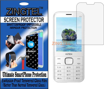 ZINGTEL Tempered Glass Guard for INTEX AQUA A9 (Flexible, Unbreakable)(Pack of 1)