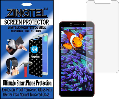 ZINGTEL Tempered Glass Guard for ITEL A44 PRO (Flexible, Unbreakable)(Pack of 1)