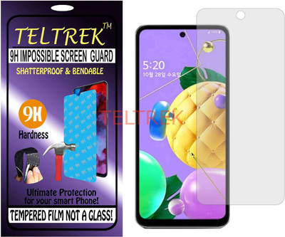TELTREK Tempered Glass Guard for LG Q52 (Flexible, Unbreakable)(Pack of 1)