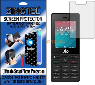 ZINGTEL Tempered Glass Guard for JIO F50 (Flexible, Unbreakable)(Pack of 1)