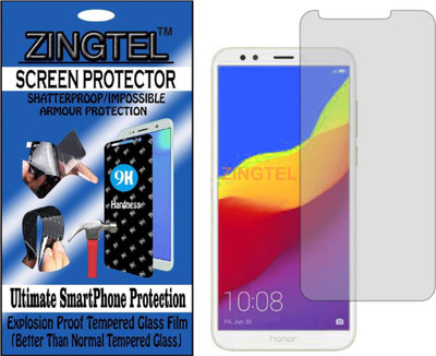 ZINGTEL Tempered Glass Guard for HUAWEI HONOR Y7 2018 (Flexible, Unbreakable)(Pack of 1)