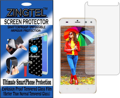 ZINGTEL Tempered Glass Guard for INTEX AQUA LIONS T1 PLUS (Flexible, Unbreakable)(Pack of 1)
