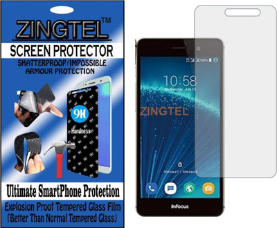 ZINGTEL Tempered Glass Guard for INFOCUS M808I (Flexible, Unbreakable)(Pack of 1)