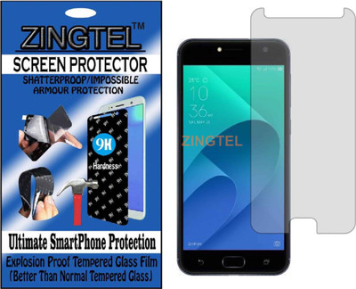 ZINGTEL Tempered Glass Guard for ASUS ZENFONE 4 SELFIE (Flexible, Unbreakable)(Pack of 1)