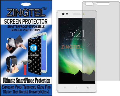ZINGTEL Tempered Glass Guard for LAVA V2 3GB (Flexible, Unbreakable)(Pack of 1)