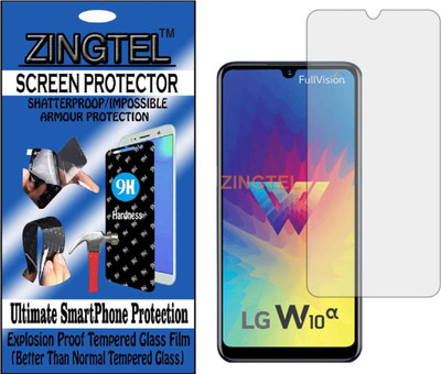 ZINGTEL Tempered Glass Guard for LG W10 ALPHA (Flexible, Unbreakable)(Pack of 1)