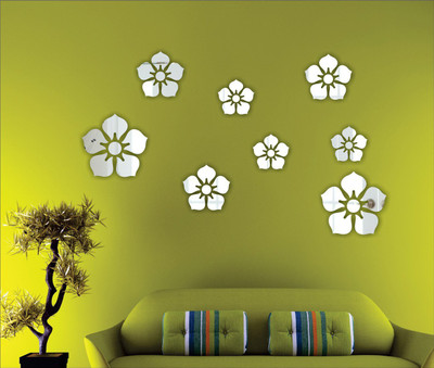 AtulyaArts 60 cm Flower Self Adhesive Sticker(Pack of 1)