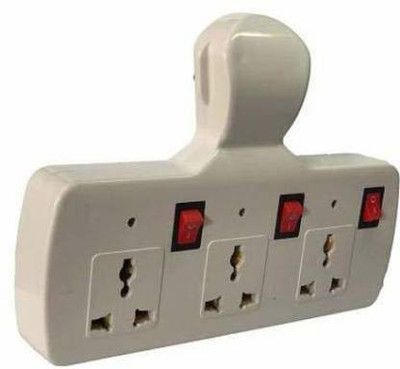 BHATNAGAR 3 Plus 3 Multiplug with Individual Switches, LED Indicators and Fuse Extension Board Switch Spike Guard 3 Socket Extension Boards (White) 3 Socket Extension Boards(White, 0 m) BHATNAGAR 3 Plus 3 Multiplug with Individual Switches, LED Indicators and Fuse Extension Board Switch Spike Guard 3 Socket Extension Boards (White) 3 Socket Extension Boards(White, 0 m)