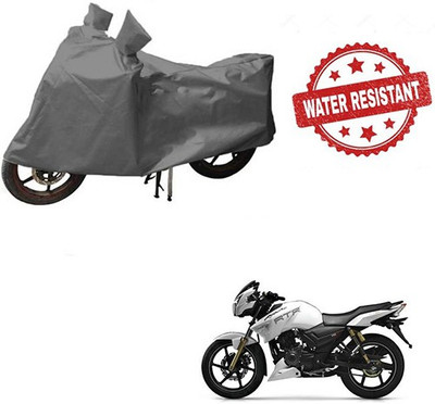 RPSENTTERPR Waterproof Two Wheeler Cover for TVS(Apache RTR 180, Grey)