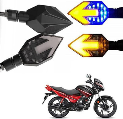 BRPEARl Side LED Indicator Light for Hero Glamour FI(Blue, Amber)