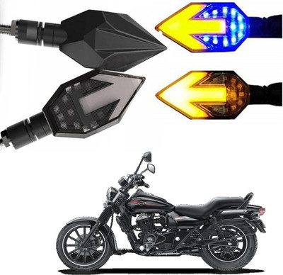 BRPEARl Side LED Indicator Light for Bajaj Avenger 200(Blue, Amber)