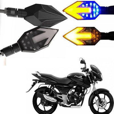 BRPEARl Side LED Indicator Light for Bajaj DTS-i(Blue, Amber)