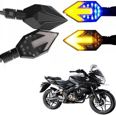 BRPEARl Side LED Indicator Light for Bajaj Pulsar 150 AS(Blue, Amber)