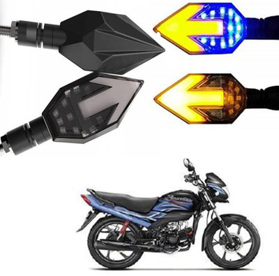 BRPEARl Side LED Indicator Light for Hero Passion(Blue, Amber)