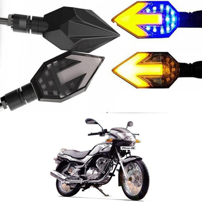 BRPEARl Side LED Indicator Light for TVS Fiero F2(Blue, Amber)