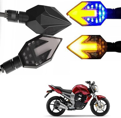 BRPEARl Side LED Indicator Light for Yamaha FZ16(Blue, Amber)