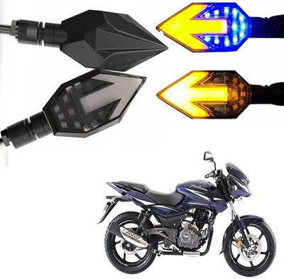 BRPEARl Side LED Indicator Light for Bajaj Pulsar 200 NS DTS-i(Blue, Amber)