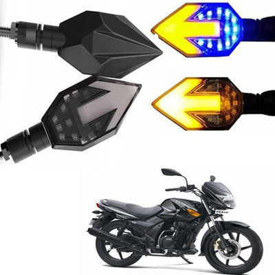 BRPEARl Side LED Indicator Light for TVS Flame DS125(Blue, Amber)