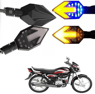 BRPEARl Side LED Indicator Light for Hero HF Deluxe(Blue, Amber)