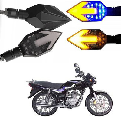 BRPEARl Side LED Indicator Light for Bajaj Caliber(Blue, Amber)