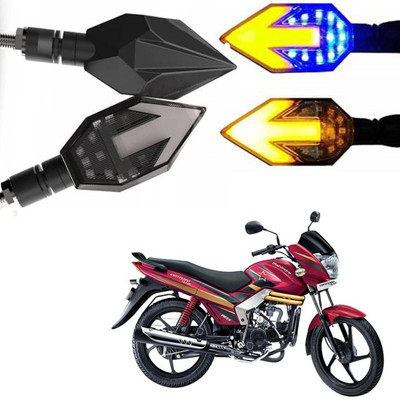 BRPEARl Side LED Indicator Light for Mahindra Centuro(Blue, Amber)