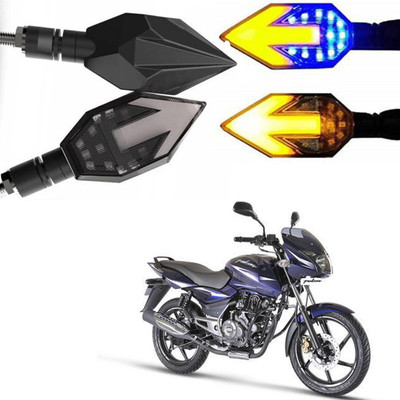 BRPEARl Side LED Indicator Light for Bajaj Pulsar 150(Blue, Amber)