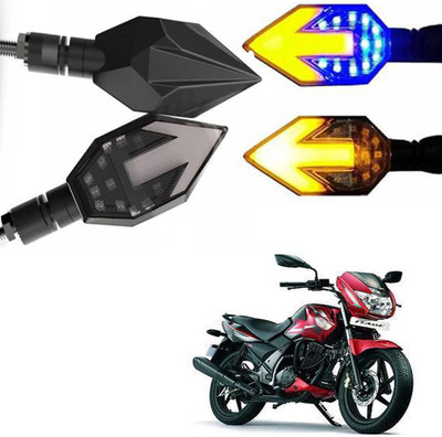 BRPEARl Side LED Indicator Light for TVS Flame(Blue, Amber)