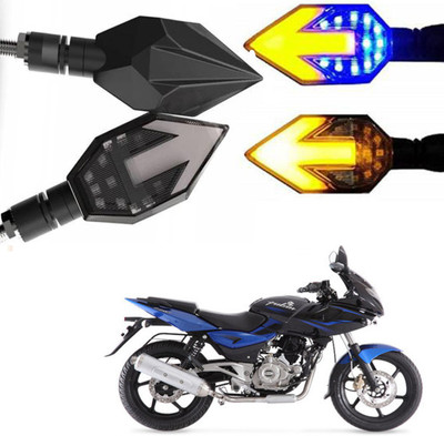 BRPEARl Side LED Indicator Light for Bajaj Pulsar 220 DTS-i(Blue, Amber)
