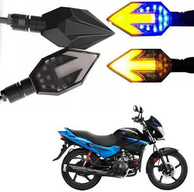 BRPEARl Side LED Indicator Light for Hero Glamour(Blue, Amber)