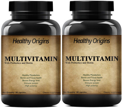 Healthy Origins Men's Sport Multivitamin With 55 Vital Nutrients & 13 Performance Blends (2) Pro(2 x 60 No)