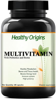 Healthy Origins Multivitamin with Ginseng Extract, Taurine and Multiminerals Pro(60 No)