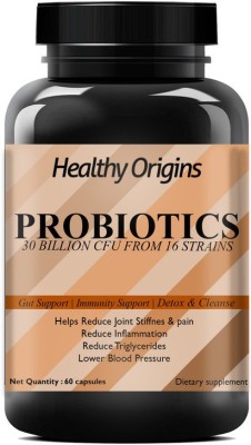 Healthy Origins Pre & Probiotic Supplement - Better Digestion - Gas Relief Premium(60 No)