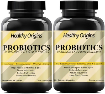 Healthy Origins Pre+ProBiotic Immunity (Pack Of 2) Premium(2 x 60 No)