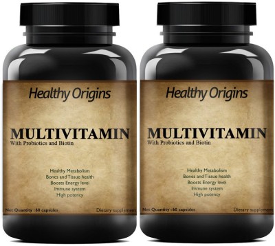 Healthy Origins Men's Sport Multivitamin With 55 Vital Nutrients & 13 (Pack Of 2) Ultra(2 x 60 No)