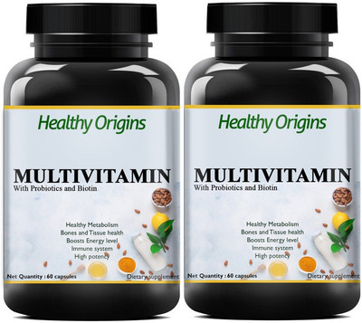 Healthy Origins Men Multivitamin & Multimineral for Metabolism and Immunity (Pack Of 2) Pro(2 x 60 No)
