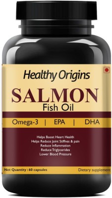 Healthy Origins Salmon Fish Oil with 1000mg Fish Oil and 300mg Omega 3(60 No)