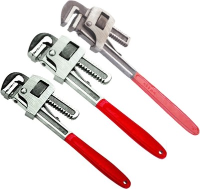 Toolhub 12 Inch, 14 Inch,1 8 Inch 300,350,450 MM Single Sided Pipe Wrench(Pack of 3)