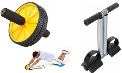 ADONYX Abs Slim n trim ab wheel trimmer Ab Exerciser(Black)
