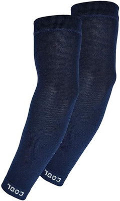 Aadikart Cotton Arm Sleeve For Men & Women(L, Navy Blue)