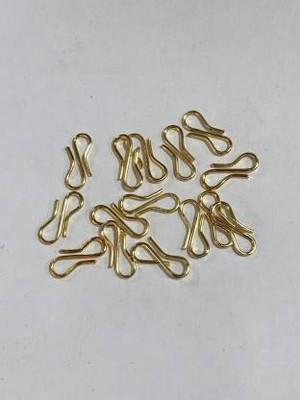 Zilzon S-HOOK GOLD FOR JEWELLERY MAKING [PACK OF 100]