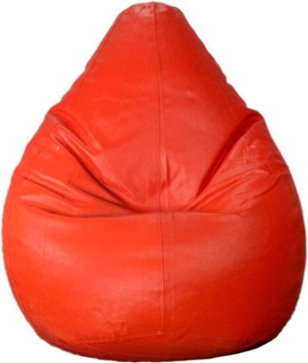 CaddyFull XL Tear Drop Bean Bag Cover  (Without Beans)(Red)