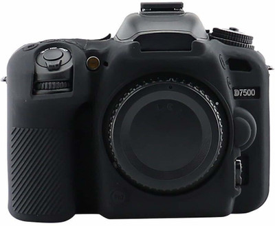 Digicom Silicone Cover Protective Camera Case Cover for Nikon D7500 Camera Case- Black  Camera Bag(Black)